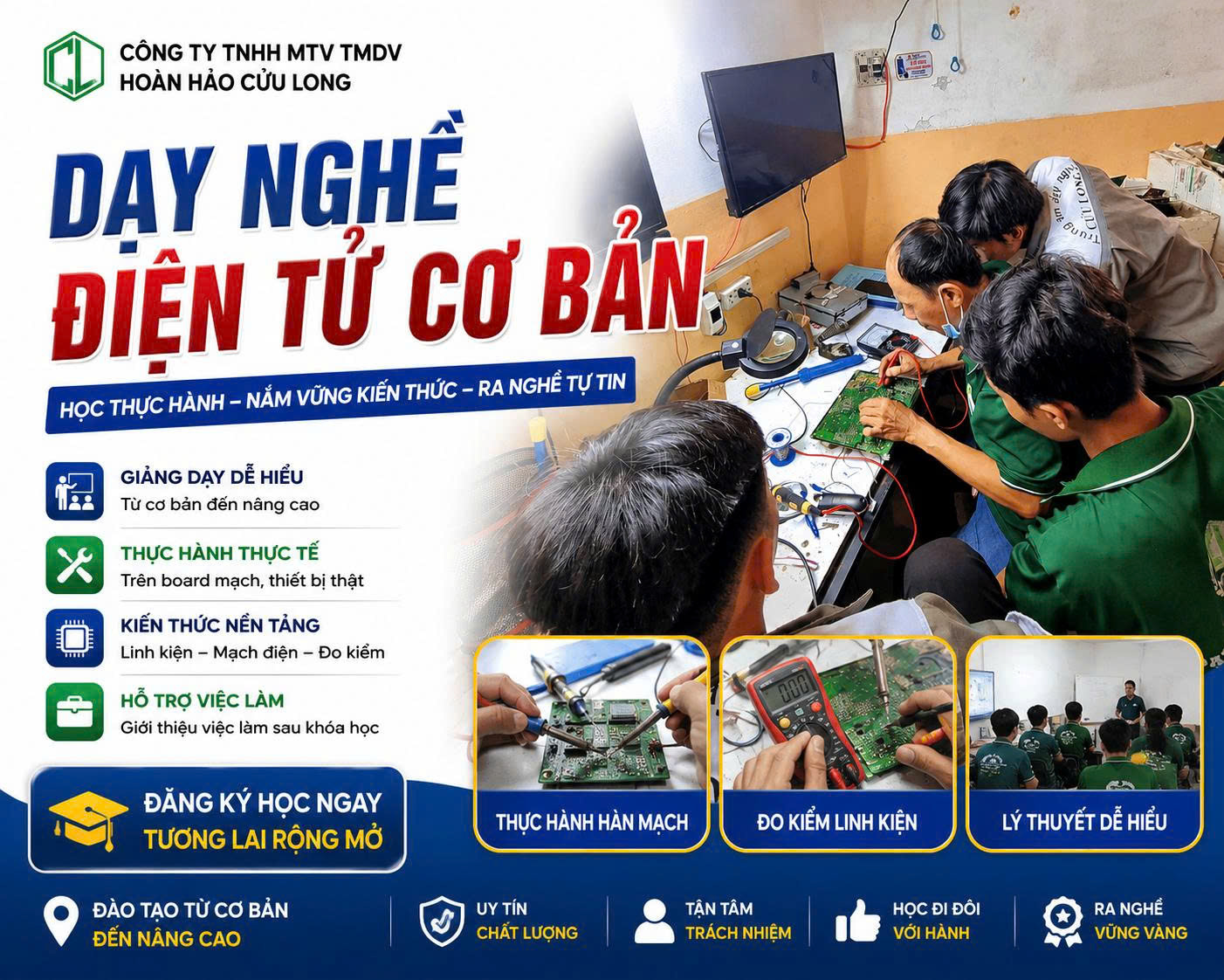 DẠY NGHỀ ĐIỆN TỬ CƠ BẢN