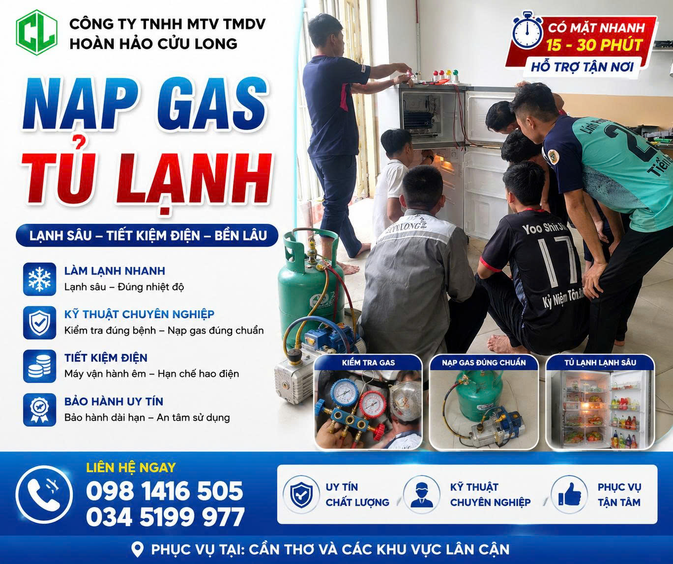 NẠP GAS TỦ LẠNH