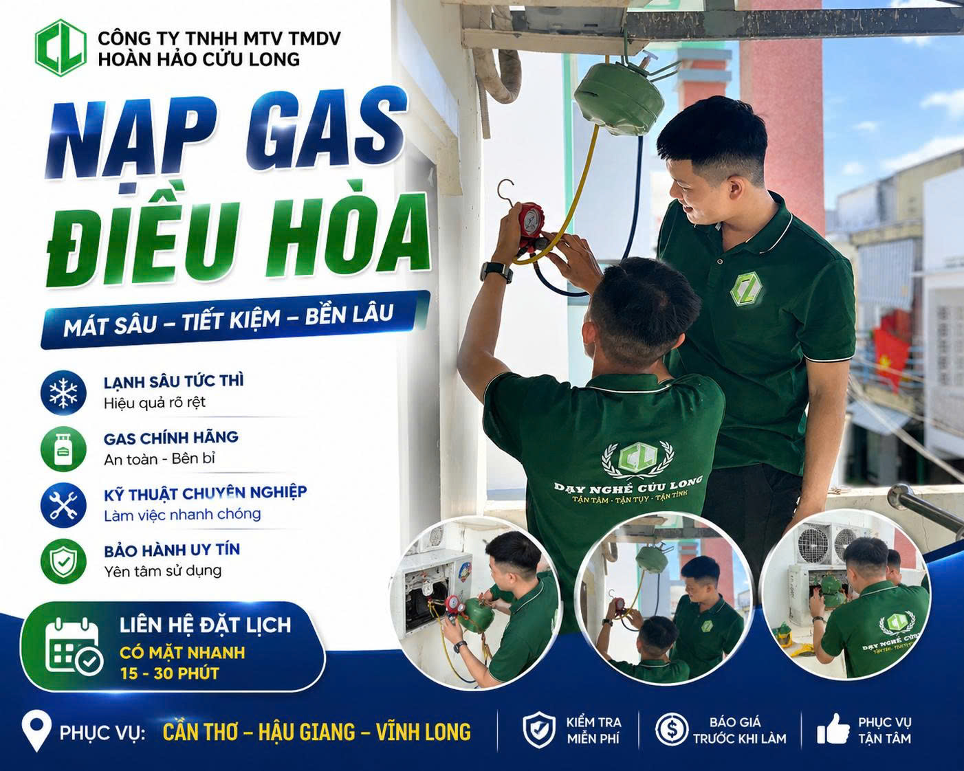 NẠP GAS ĐIỀU HÒA TẠI NHÀ