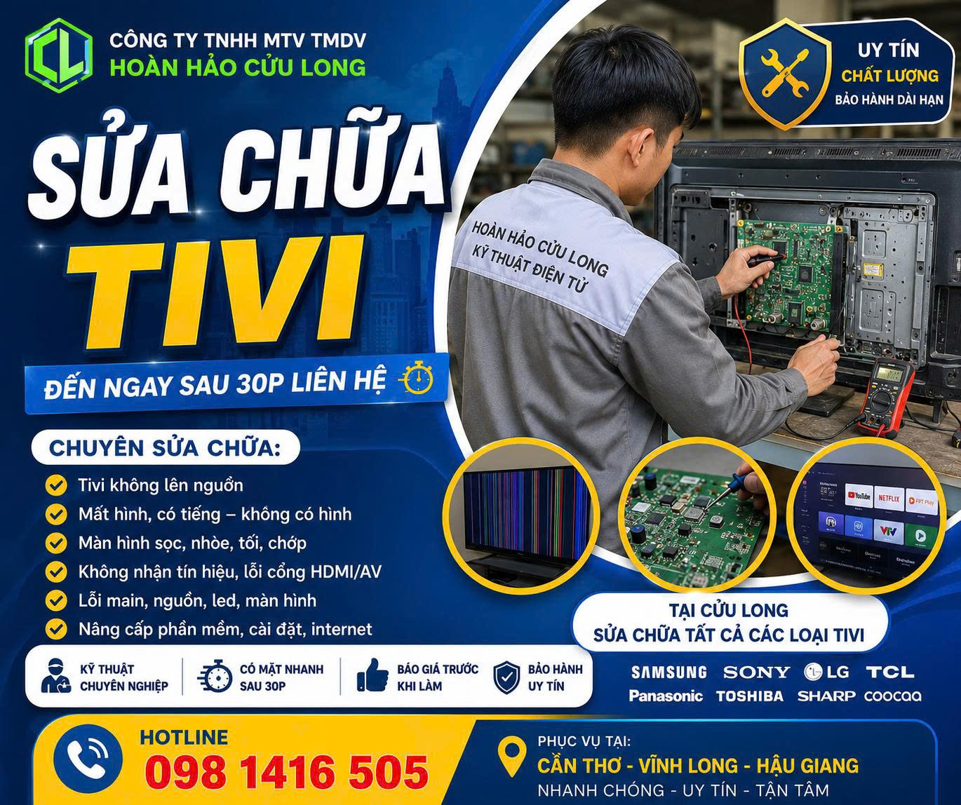 DỊCH VỤ SỮA TIVI GIÁ RẼ