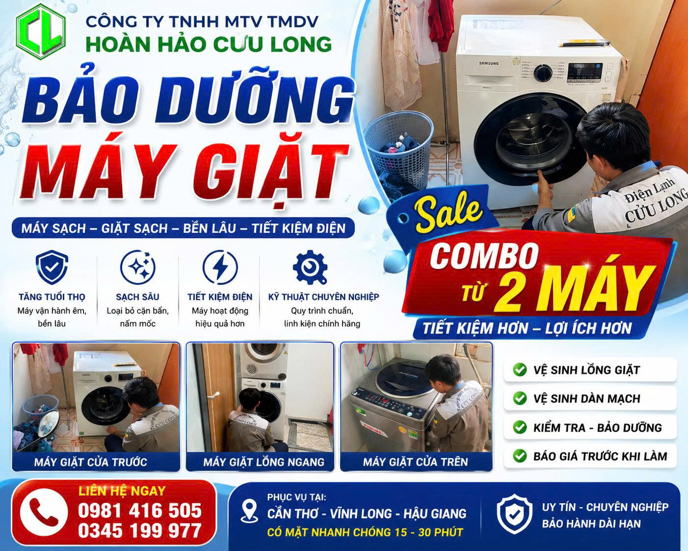 VỆ SINH MÁY GIẶT 
